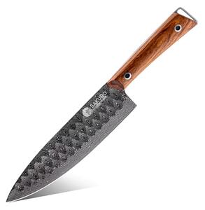 Šéfkuchařský nůž z damaškové oceli SaKuRo Rosewood 20,3 cm