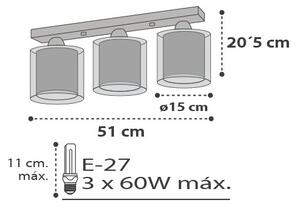 Dalber D-41413E - Dětské stropní svítidlo CLOUDS 3xE27/60W/230V