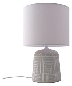 Stolní lampa Lindby, Thalassia, Bílá, Ložnice, Keramika, Venkovský / rustikální