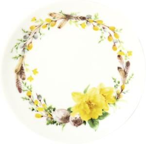 Žlutý porcelánový talíř ø 10 cm Helene - IHR