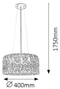 Rabalux 2163 - Lustr ALESSANDRA 3xE27/60W/230V bílá