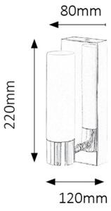 Rabalux 5749 - LED Koupelnové nástěnné svítidlo JIM LED/5W/230V IP44
