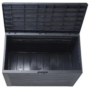 PROSPERPLAST Zahradní box WOODEBOX antracit 78 cm - 190L