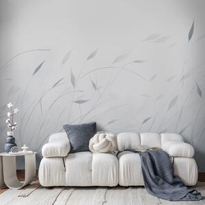 Fototapety Tráva ve větru v akvarelovém stylu v modrých odstínech, Fototapety příroda, w09331v2 : uwalls.cz