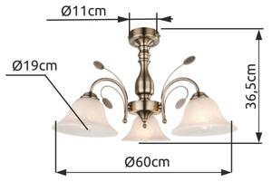 Globo 69007-3 - Stropní svítidlo POSADAS 3xE27/60W/230V