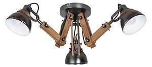 Rabalux 2724 - Přisazený lustr AKSEL 3xE14/15W/230V černá