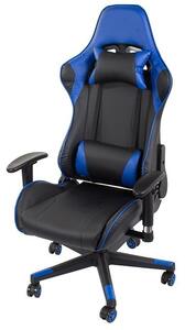 Verk 01610 Herní židle otočná černo-modrá