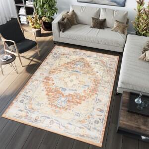Makro Abra Kusový koberec MIA 4419B Klasický krémový Rozměr: 120x170 cm