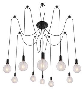 Rabalux 2224 - Lustr CASPAR 10xE27/60W/230V černá