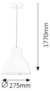 Rabalux 2578 - Lustr DEREK 1xE27/60W/230V černá