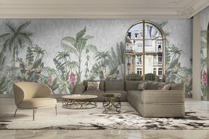 Luxusní vliesová obrazová tapeta s tropickými rostlinami, Z34991, Elie Saab