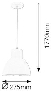 Rabalux 2577 - Lustr DEREK 1xE27/60W/230V bílá
