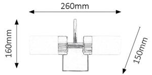 Rabalux 5714 - LED Koupelnové nástěnné svítidlo BETTY 2xLED/4W/230V lesklý chrom