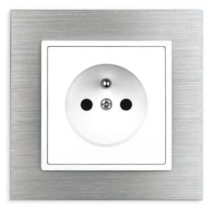 Elhard Zásuvka Vera Aluminium, stříbrná - kompletní VA6100S