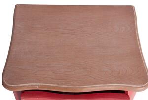 MUZZA Noční stolek liwi 61 x 35 cm červený