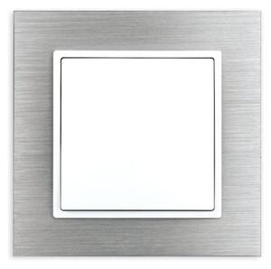 Elhard Vypínač Vera Aluminium jednopólový č.1, stříbrný - kompletní VA5301S