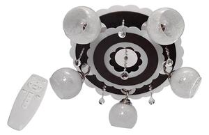 Bodové svítidlo ARONA 5xE27/15W/230V+LED černá