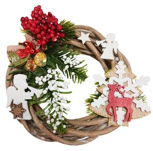 Vánoční dekorace Třpytivý pohádkový adventní věnec