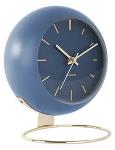 Stolní hodiny Globe tmavě modré, Des. Armando Breeveld KARLSSON (Barva - modrá)
