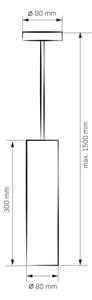 Lustr LATI 1xGU10/8W/230V černá