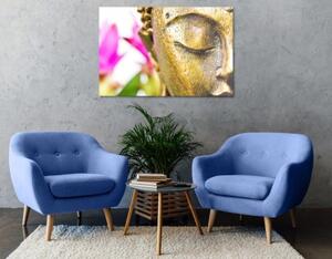 Obraz zlatá tvář Budhu - 90x60 cm