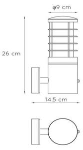 Lucide 14871/01/30 - Venkovní svítidlo se senzorem SOLID 1xE27/60W/230V
