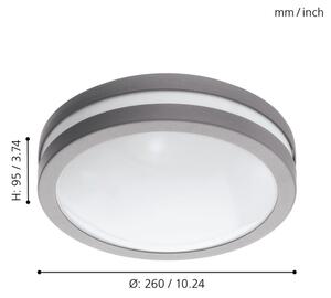 Eglo 97299 - LED Stmívatelné koupelnové svítidlo LOCANA-C LED/14W stříbrná IP44