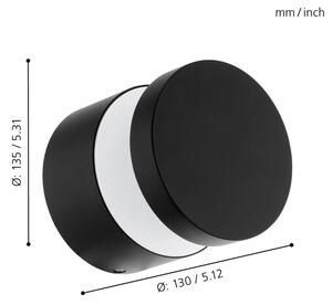 Eglo 65038 - LED Venkovní nástěnné svítidlo MELZO PRO LED/11W/230V IP44 černá