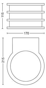Philips 17401/93/P0 - LED Venkovní svítidlo Hue LUCCA 1xE27/9,5W/230V IP44