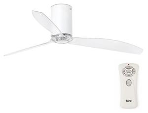 FARO 32039-Stropní ventilátor MINI TUBE VENTIL čirá pr. 128 cm +dálkové ovládání