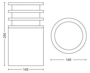 Philips 17402/93/P0 - LED Stmívatelná lampa Hue LUCCA 1xE27/9,5W/230V IP44