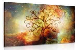 Obraz strom života s abstrakcí vesmíru - 60x40 cm