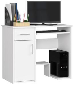 Ak furniture Volně stojící psací stůl Jay 90 cm bílý