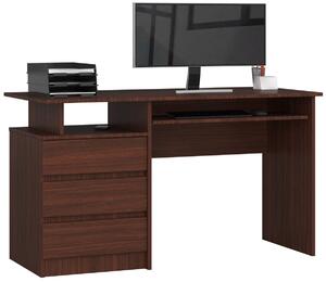 Ak furniture Volně stojící psací stůl CLP 135 cm wenge