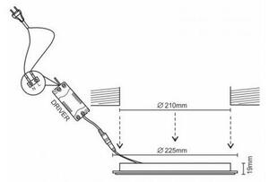LED Podhledové svítidlo LED/18W/230V 4000K