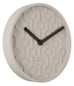 Nástěnné hodiny Honeycomb concrete šedé KARLSSON (barva-šedá)