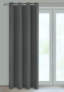 Kusový závěs s očky Adara - tm. šedý 250 x 140 cm
