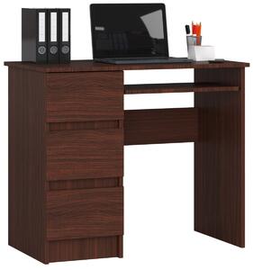 Ak furniture Psací stůl A-6 90 cm wenge levý