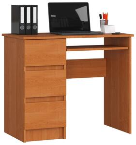 Ak furniture Psací stůl A-6 90 cm olše levý