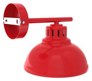 Nástěnná lampa SVEN 1xE27/15W/230V červená