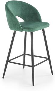 Barová židle H96, tmavě zelená