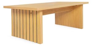Konferenční stolek s deskou v dubovém dekoru v přírodní barvě 60x120 cm Stripe – Woodman