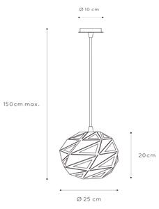 Lucide 21415/25/30 - Lustr na lanku MALUNGA 1xE27/60W/230V
