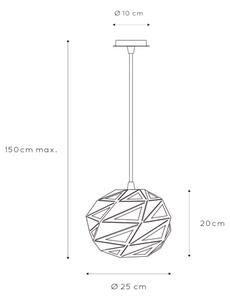 Lucide 21415/25/31 - Lustr na lanku MALUNGA 1xE27/60W/230V