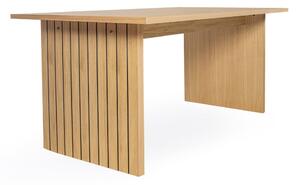Jídelní stůl s deskou v dubovém dekoru 90x160 cm Stripe – Woodman