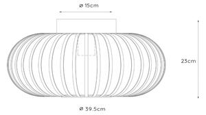 Lucide 78174/40/30 - Stropní svítidlo MANUELA 1xE27/60W/230V pr. 39,5 cm černá