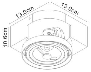 Lucide 22960/10/31 - LED Bodové svítidlo VERSUM AR111 1xG53/10W/230V bílá