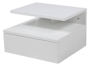 ACTONA Noční stolek Ashlan − bílá 22,5 × 35 × 32 cm