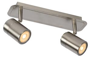 Lucide 26957/10/12 - LED Bodové svítidlo LENNERT 2xGU10/5W/230V matný chrom