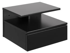 ACTONA Noční stolek Ashlan − černá 22,5 × 35 × 32 cm